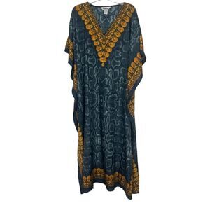 Winlar Women's Snake Print Pullover Tunic Dress One Size